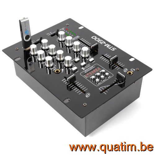 SkyTec STM-2300 Mixer 2-Kanaals / USB MP3