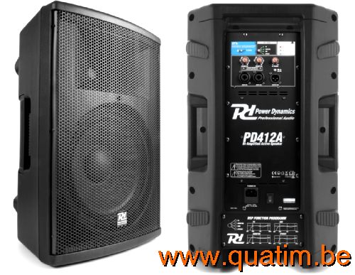 Power Dynamics PD412A Bi-amplified Actieve Speaker 12