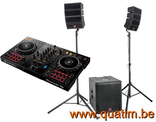 DJ set DDJ400 incl Helios 2.1 speakerset 900Wrms